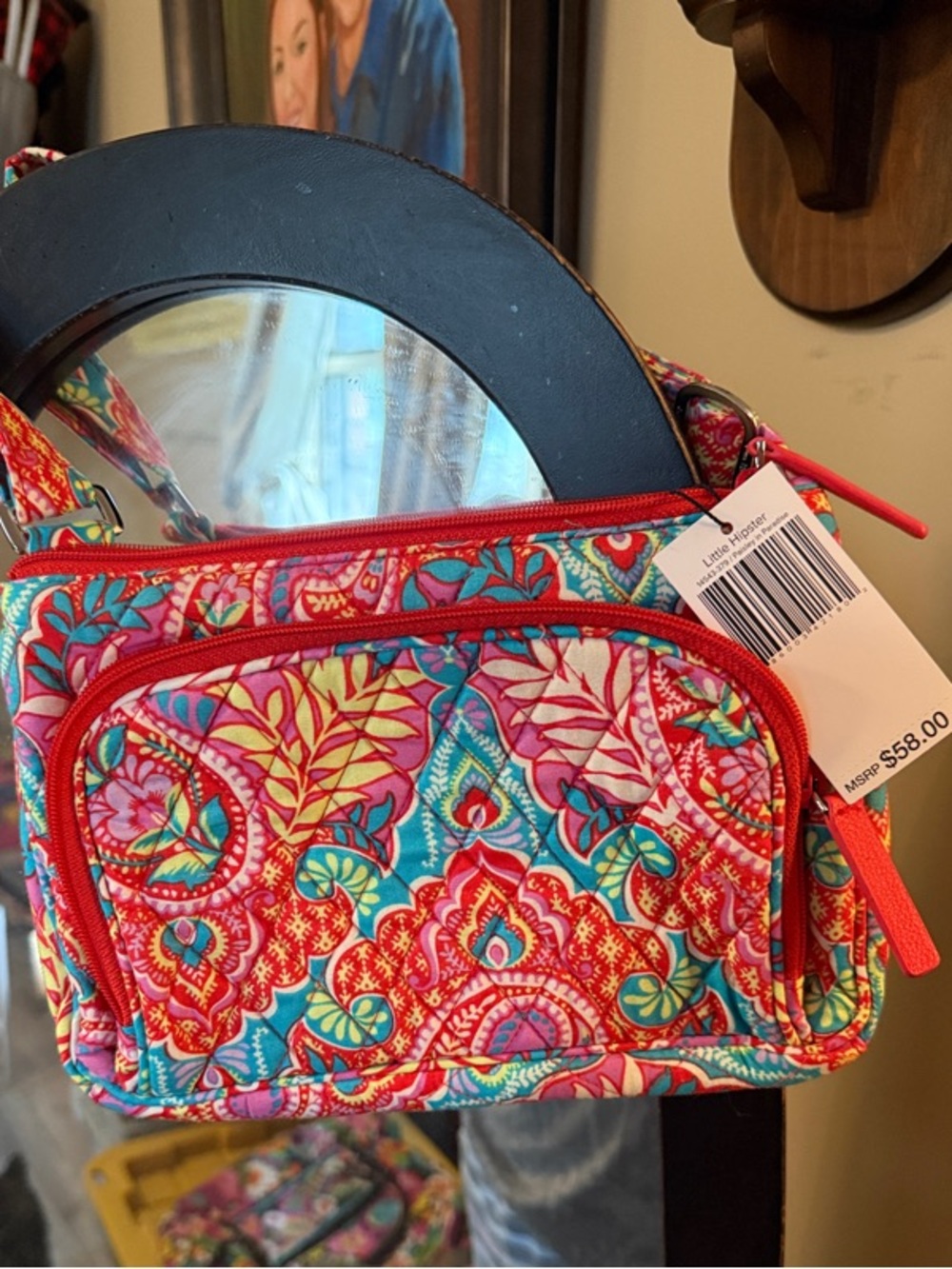 Vera Bradley Quilted Little Hipster. NWT. Paisley in Paradise